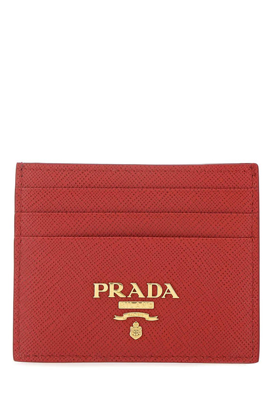 PRADA SAFFIANO CARD HOLDER RED