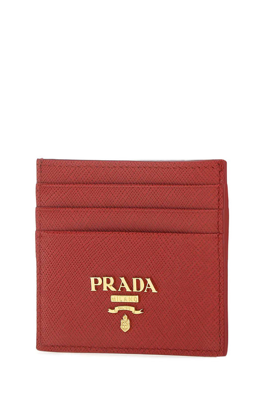 PRADA SAFFIANO CARD HOLDER RED