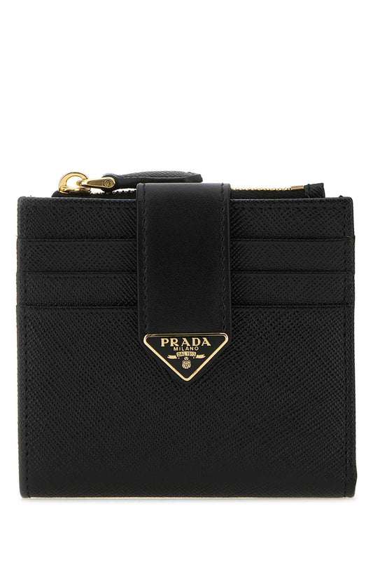 PRADA LOGO PLAQUE ZIP-UP WALLET