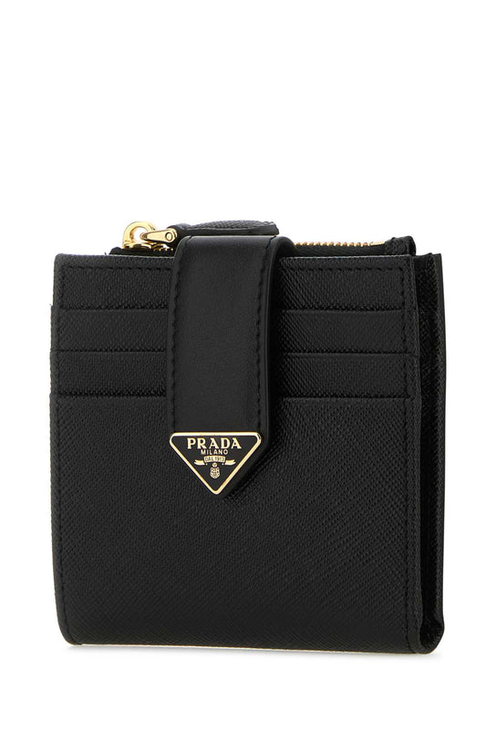 PRADA LOGO PLAQUE ZIP-UP WALLET