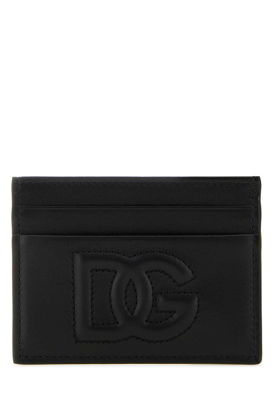 DG LOGO CARD HOLDER IN CALFSKIN LEATHER