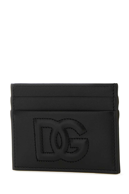 DG LOGO CARD HOLDER IN CALFSKIN LEATHER