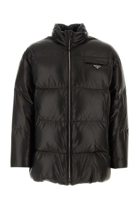 PRADA NAPPA LEATHER PUFFER JACKET