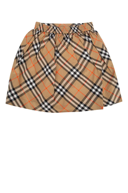 BURBERRY CHECK COTTON SKIRT