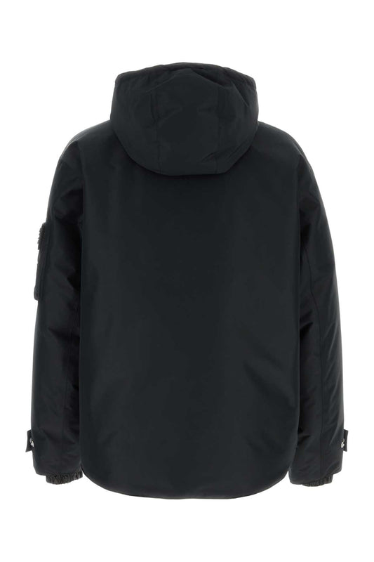 PRADA HOODED POLYESTER DOWN JACKET