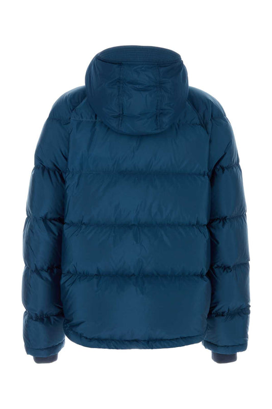 PRADA PADDED QUILTED HOODED DOWN JACKET