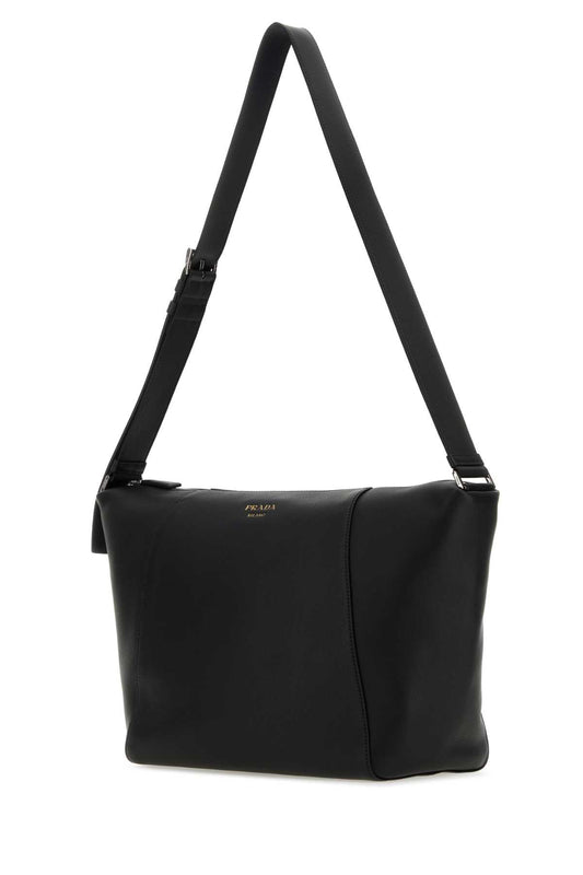 PRADA LEATHER SHOULDER BAG