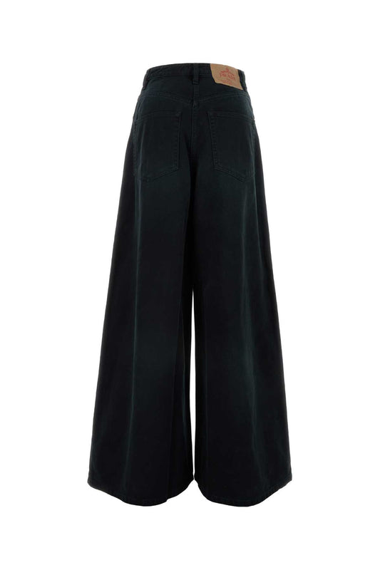 PRADA WIDE-LEG DENIM PANTS