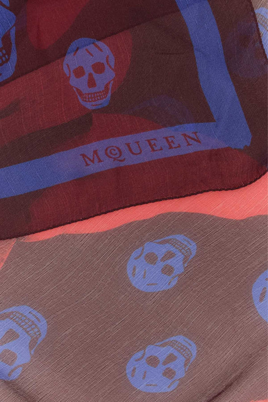 ALEXANDER MCQUEEN SILK SKULL SCARF