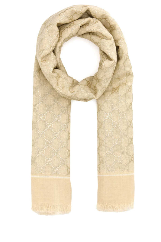 GUCCI GG JACQUARD LUREX SCARF