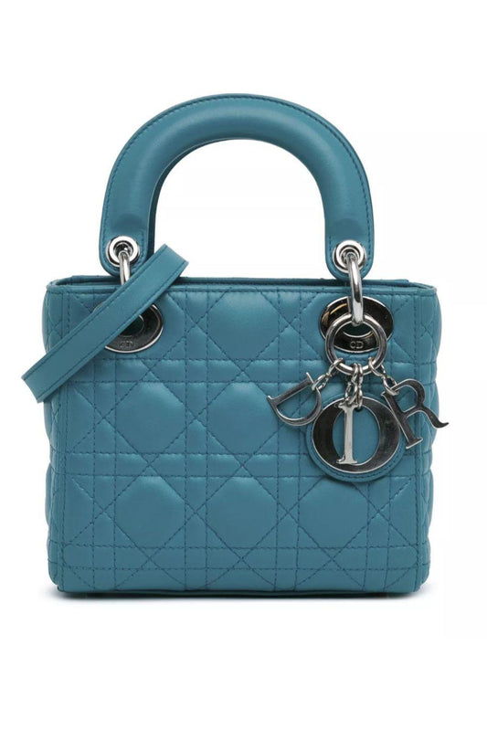 LADY DIOR MINI TEAL