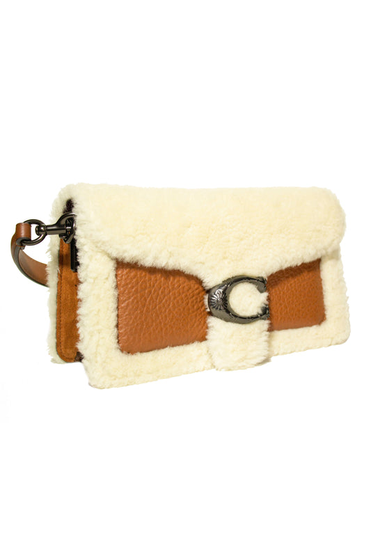 COACH SHEARLING TABBY SHOULDER BAG