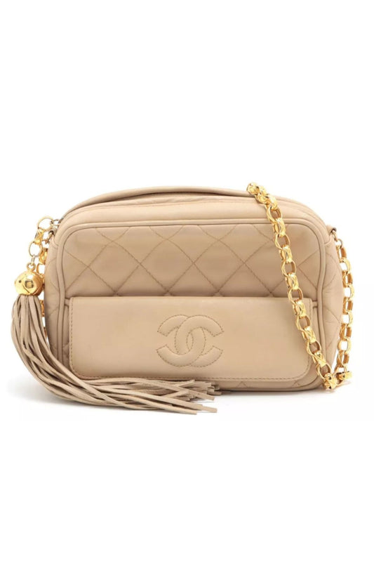 CHANEL VINTAGE FRONT POCKET CAMERA BAG