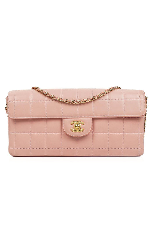 CHANEL EAST WEST CHOCOLATE BAR FLAP BAG