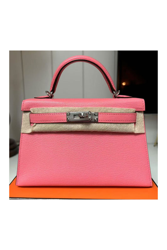 HERMÈS KELLY 20 MINI ROSE D'ETE CHEVRE - BRAND NEW