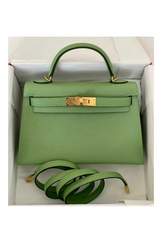 HERMÈS KELLY 20 MINI VERT CRIQUET - BRAND NEW