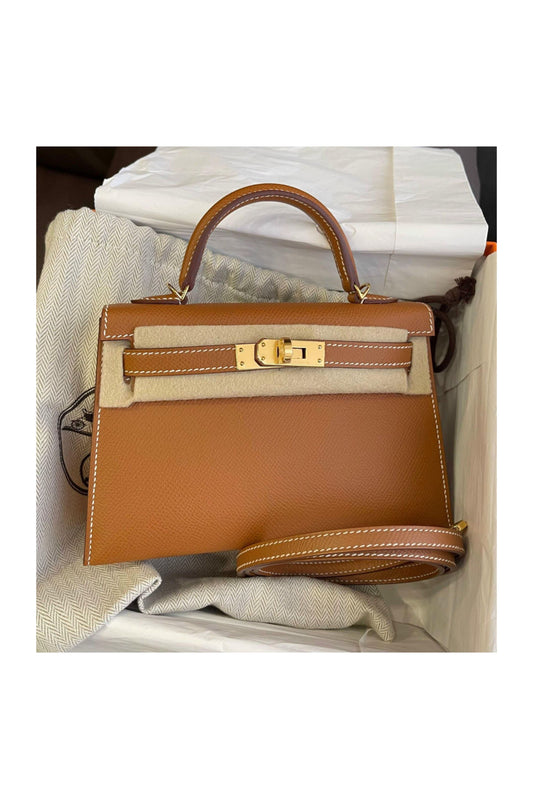 HERMÈS KELLY 20 MINI GOLD EPSOM - BRAND NEW