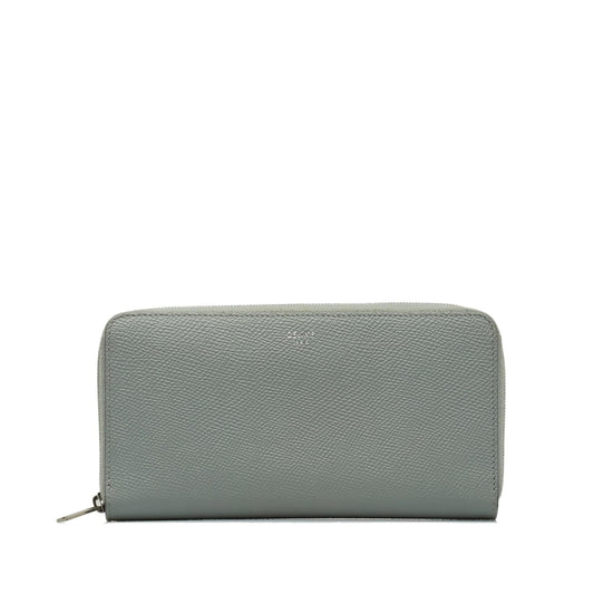 CELINE LEATHER ZIP AROUND WALLET